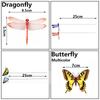 5/10PCS Handicraft Lawn Ornament Yard Artificial Dragonfly Thin Stick With Stem Simulation Butterfly