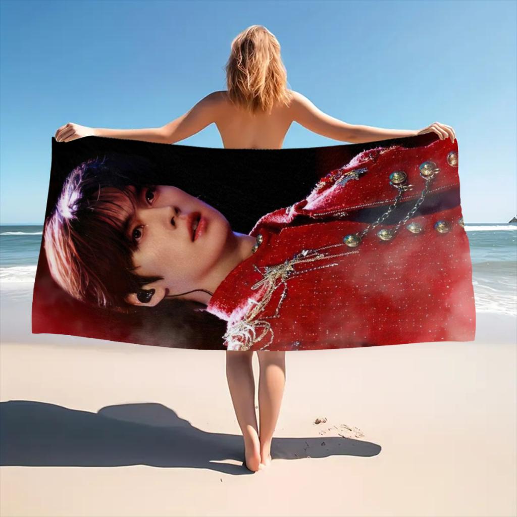 Quick Drying Beach Towels Lee Know Oversized 30X60Inch Printing Towel Super Absorbent Pool Towel Blanket