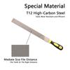6Inch Guitar Sanding File Flat File Luthier Making Tool Guitar Fretboard Repair Tool with Handle