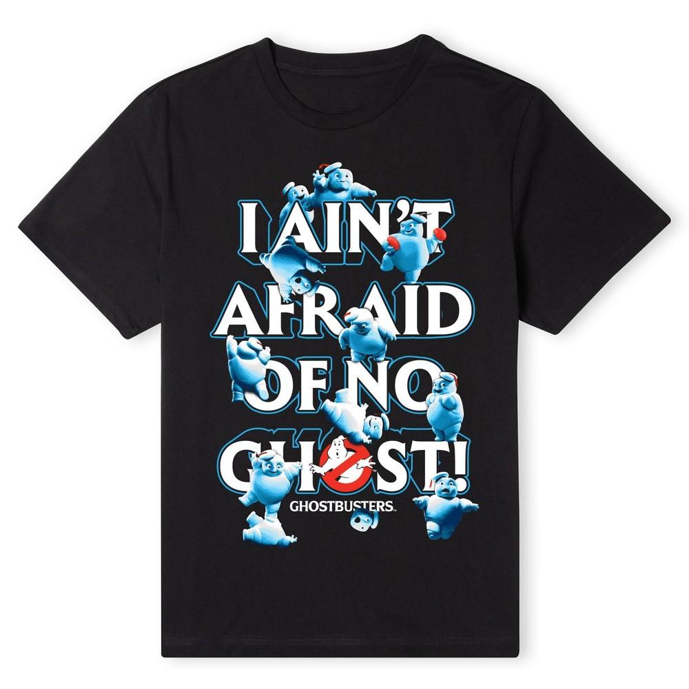

Official Ghostbusters I Ain t Afraid Of No Ghost T-shirt Tops Tee - Black 3XL