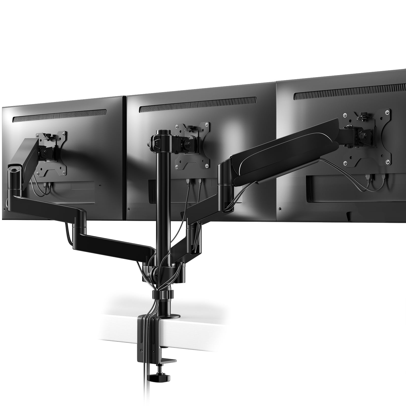 

Монитор ACCURTEK для ПК 3 Нагрузка 7 кг Пружинный дисплей Тройной ЖК-дисплей Кронштейн, Экраны, 17-27 дюймов, Вместимость Каждый, Тип, Подставка, Кронштейн, Черный, ACJ-DT48-C036E чёрный