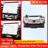 For Tesla Model 3 Y Highland Juniper 2021-2025 Hidden Screen Storage Magnetic Opening And Closing Hidden Large Space Storage Box