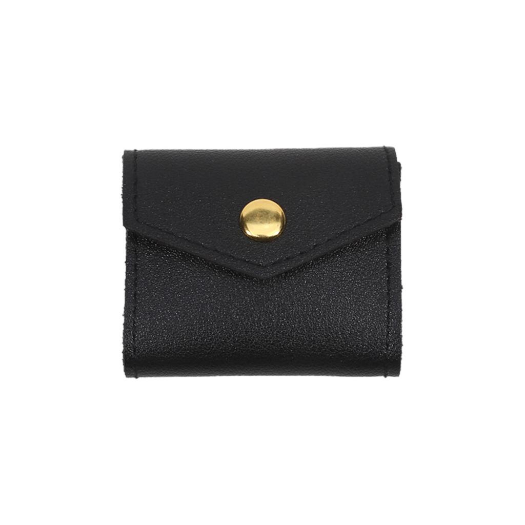 Cute Mini Jewelry Storage Bags Microfiber Leather Gifts Earring Ring Organizer Snap Button Necklace Packaging Pouch