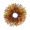 Couronne Artificielle avec Feuilles pour Décoration Intérieure