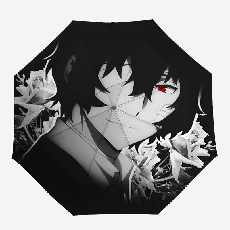 

1pc Demon Slayer Automatic Folding Umbrella, Portable & Foldable Design with 8 Ribs, Casual Outdoor Accessory yy250814023