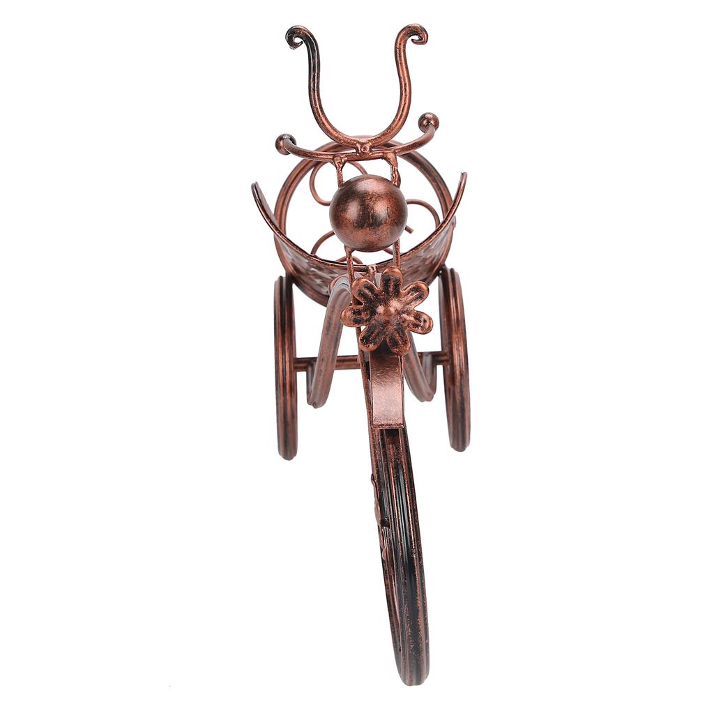 Eisen Weinflaschenhalter Dreiradform Weinflaschenregal Ständer für Bartheke HeimdekoBronze