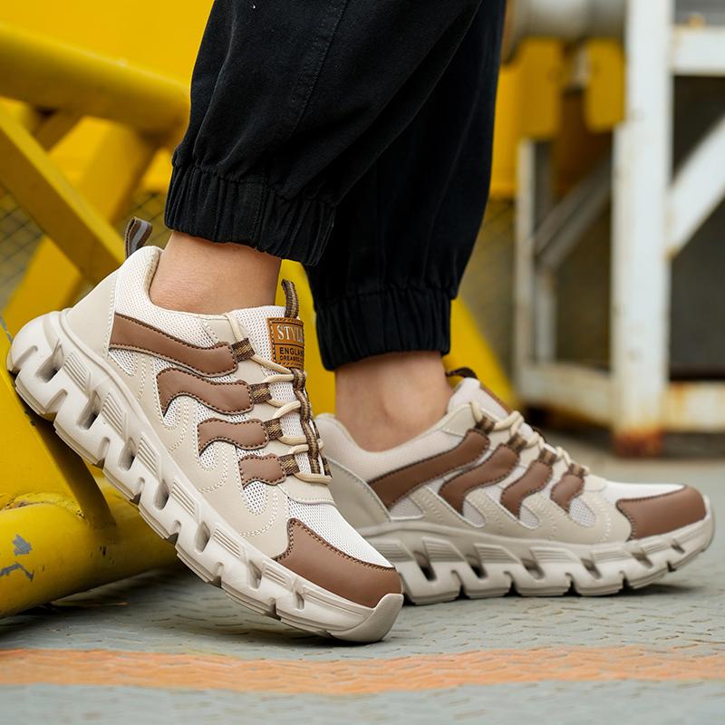 High-quality Safety Shoes Men Steel Wire Comfortable Work Sneakers Indestructible Shoes Anti-smash Anti-puncture Work Shoes