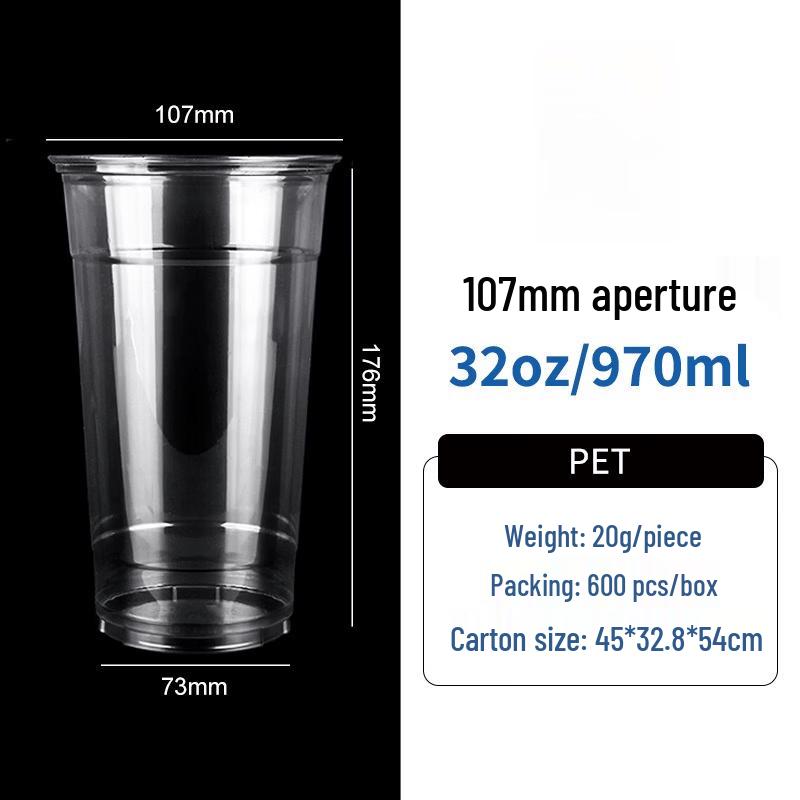 Yang Ge Disposable Plastic Cold & Coffee Cups (100 Count)