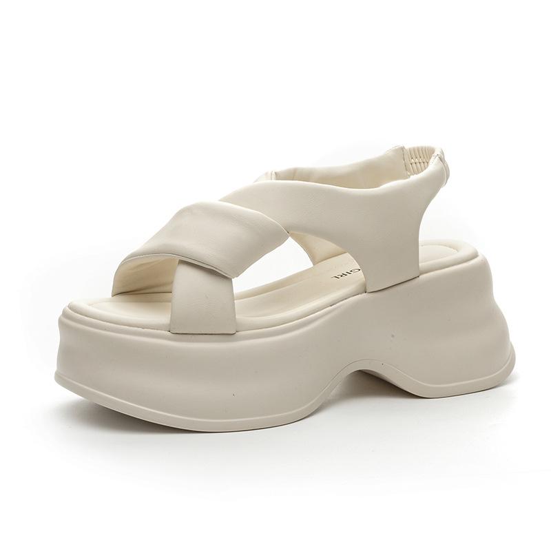 Thick-soled Small Women's Sandals Summer New Wear Fashion Versatile Muffin Height Increase Casual Sports Women's Sandals