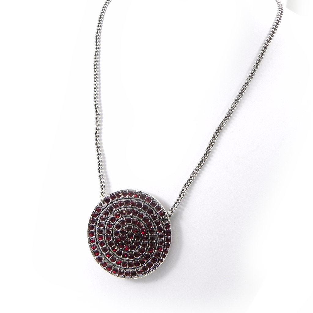 NOA [G8322] - Collier Créateur 'Sissi' rouge