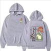 Cozy Fleece Hoodie Men's Loose Fit Casual Outdoor Pullover with Pockets, Frog & Mushroom Print "Find the Good In Everything"