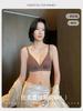 French lace underwear women's small breasts gather and show large, no steel ring, sexy deep V close breasts, anti-sagging lift bra