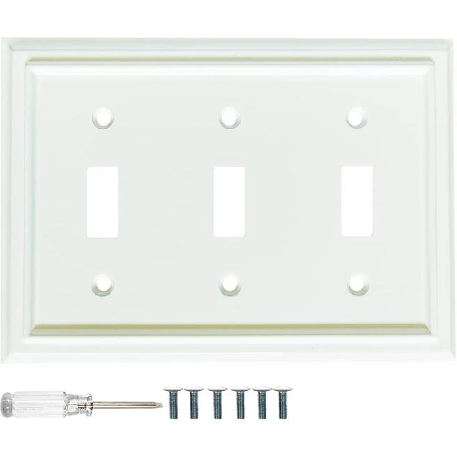 Wall Plates, Duplex Outlet Covers, Toggle Light Switch Plates, Decorator Light Switch Cover, Bamboo Fiber Material Standard Size Wall Plates of