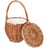 Wicker Picnic Basket Daily Supplies Multi-function Storage Woven Flower Portable Baskets Decorative Multipurpose Floral