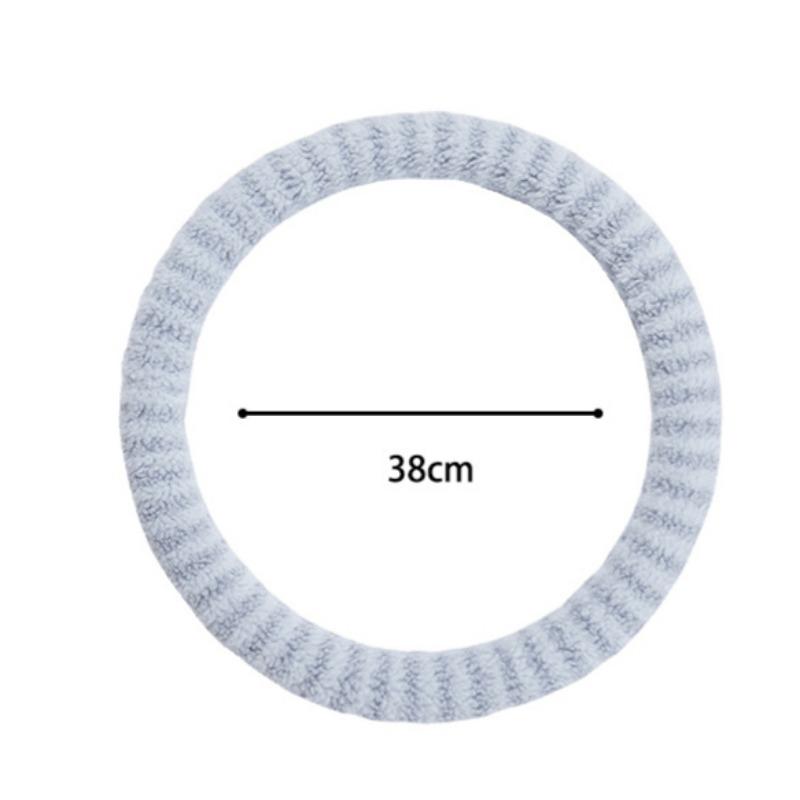 38CM Winter Auto Lenkradbezüge Plüsch Warm Fussel Mode Niedlich Produkt Innenzubehör für Frau Mädchen Fahrerin