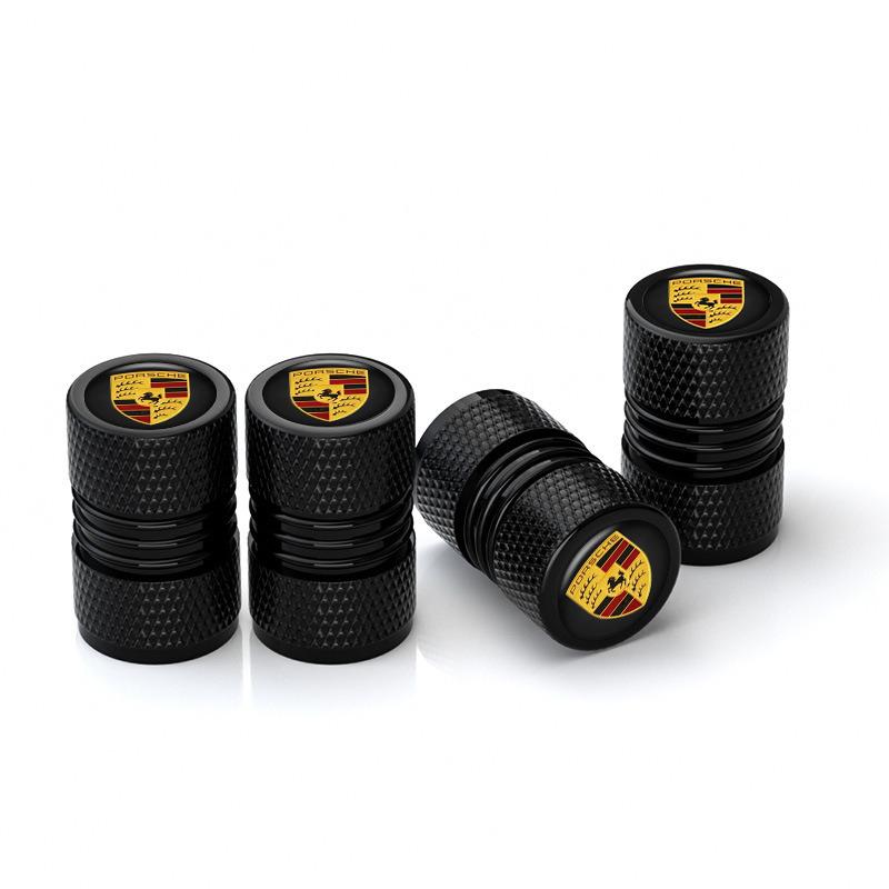 

4 шт. Алюмінієвий сплав Ковпачок клапана шини колеса автомобіля Захисна кришка Для Porsche 911 718 Taycan Panamera Cayenne Macan Boxster Cayman Pajun