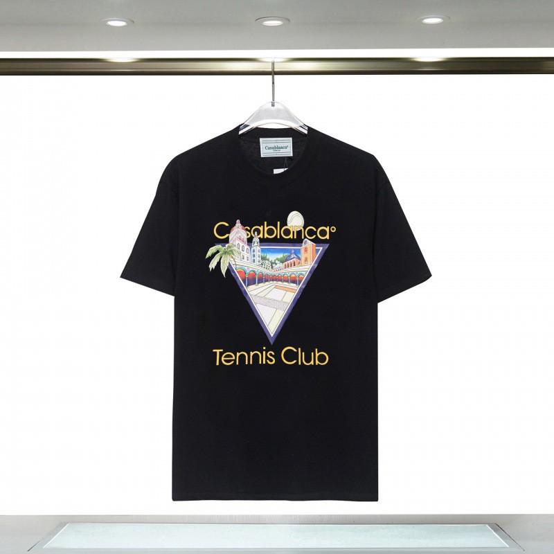 Unisex Cotton T-Shirt With Digital Print Letter Loose Fit Casual Wear