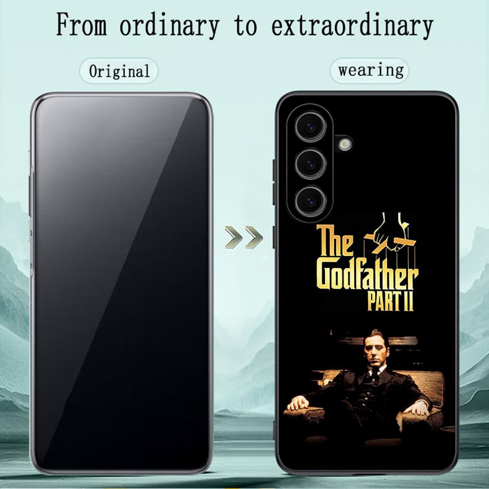 The godfather classic movie poster Phone Case For Samsung Galaxy S26 S25 S24 S23 S22 S21 Plus Ultra Note20 Soft Black