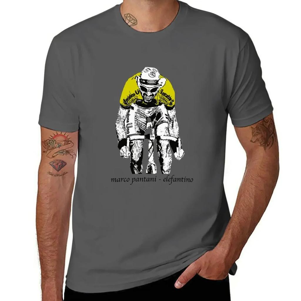 Oversizeds schattige tops T-shirt heren Le Tour: Marco Pantani T-shirt harajuku herenkleding grafische t-shirts KATOEN