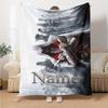 Coperta Stampata Personalizzata Tema Assassino Perfetta Per Divano Letto Viaggio Uso Esterno Lavabile in Lavatrice Accogliente Resistente
