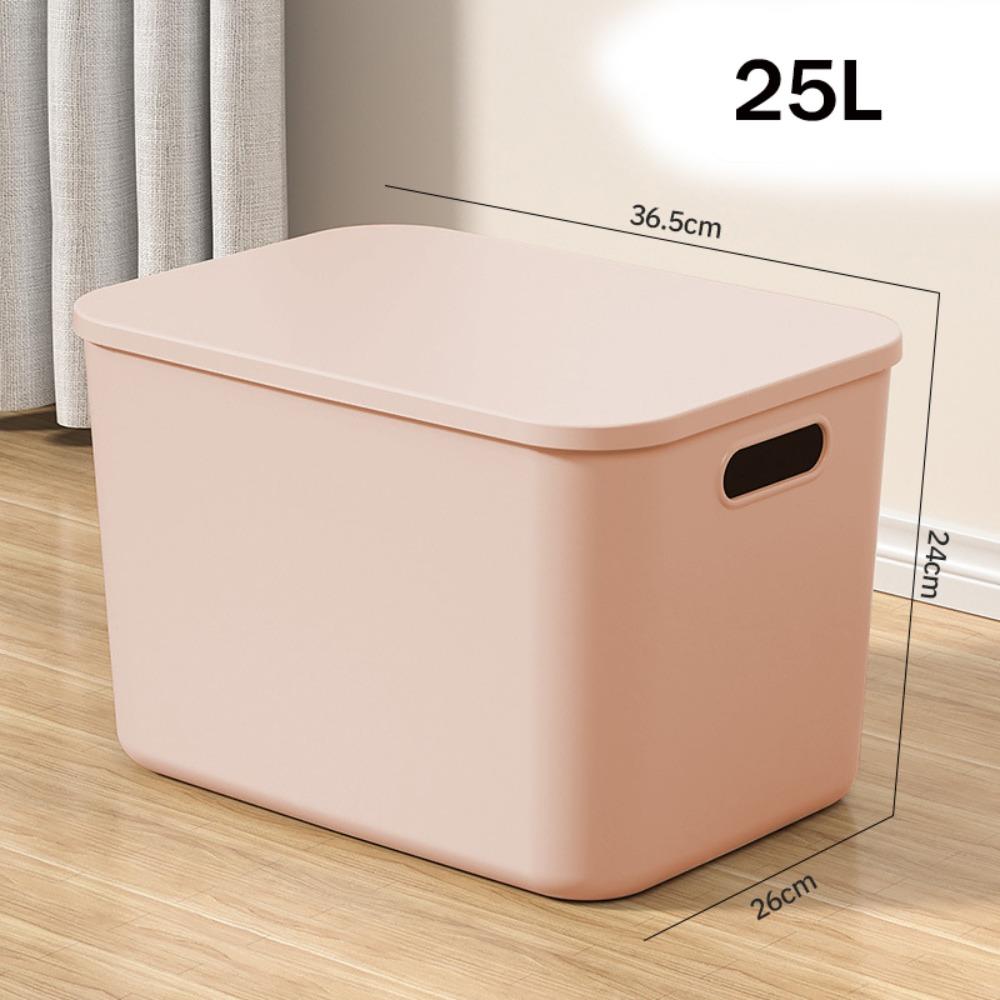 Neue stapelbare Aufbewahrungsbox mit Deckel, Kunststoff, Praktische Tisch-Organizer-Box, Solider Behälter für Zuhause, Schlafzimmer