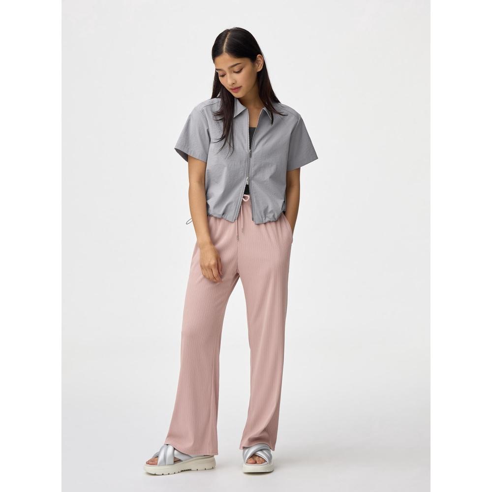 Gu Rib Pull On Pants  Length 68.0 72.0cm 