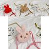 Adorable Cartoon Bunny Plush Bag For Toddlers Cute Shoulder Snack Bag