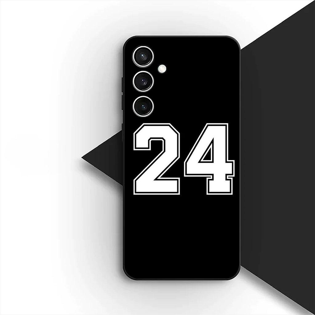 Number Football Basketball 10 24 Phone Cover Case for Samsung Galaxy A35 A36 A55 A26 A05 A06 A14 A50 A51 A53 A54 A12 A13 A23