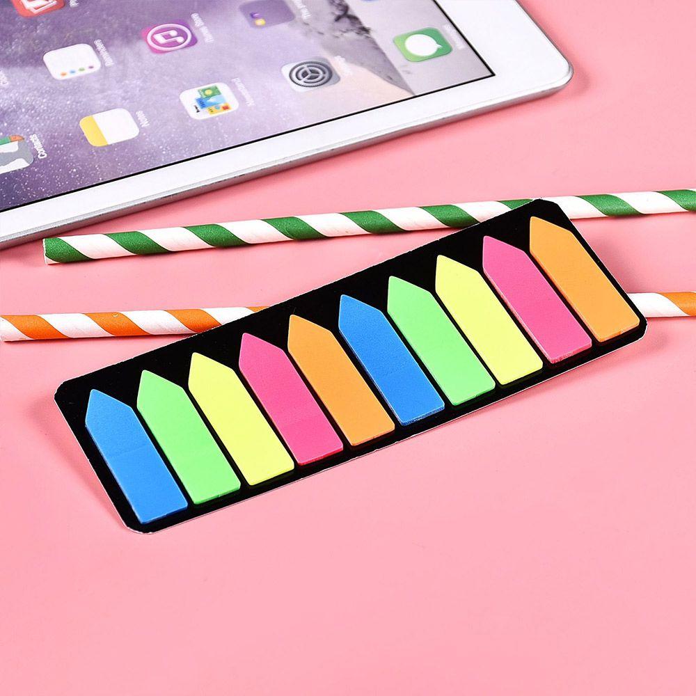 Office School Supplies Adhesive Memo Pad Bookmarks Fluorescent Notes Paper Sticker Planner Stickers