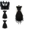 Wednesday Addams Kids Dress Polyester Costume Perfect For Parties And Holidays
