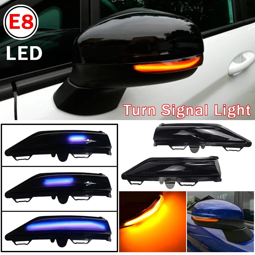 LED Dynamic Turn Signal Light Side Mirror Sequential Indicator Blinker Lamp For Ford Fiesta MK6 VI /UK MK7 2008-17 B-Max 2012-17