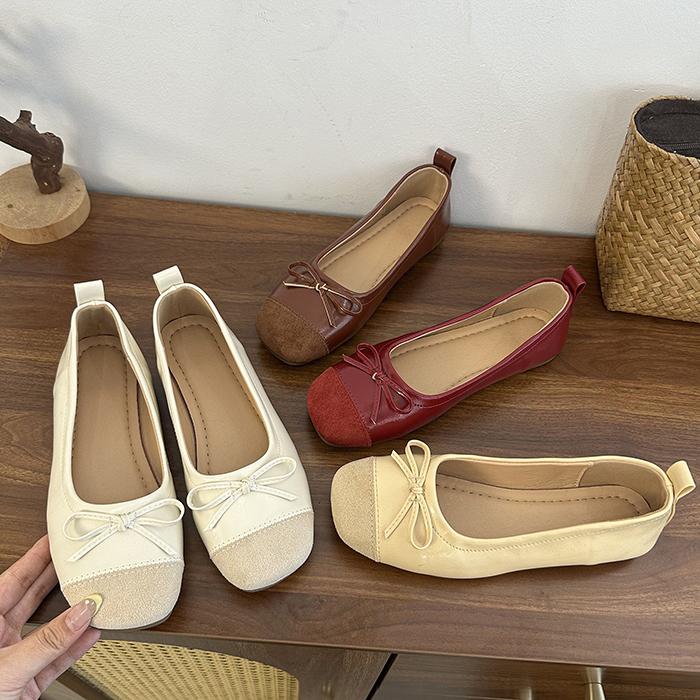 New Style Luxury Women's Retro Suede Flats Split Hoof Toe Boat Shoes Femme Mary Jeans Ballerina Shoes Zapatos Mujer