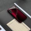 High-grade Wine Red Curve Pattern TPU Glass Phone Case Suitable for Samsung S26 S25 S24 S23 S22 S21 S20 and Other Models.