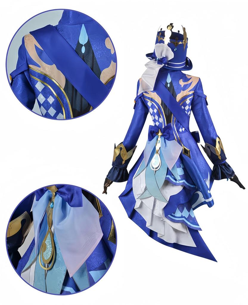 Genshin Impact Cosplay Freena Cosplay Costume Genshin Impact Water Goddess Unbroken Soloist [NOKIJP] (Freena, XS)