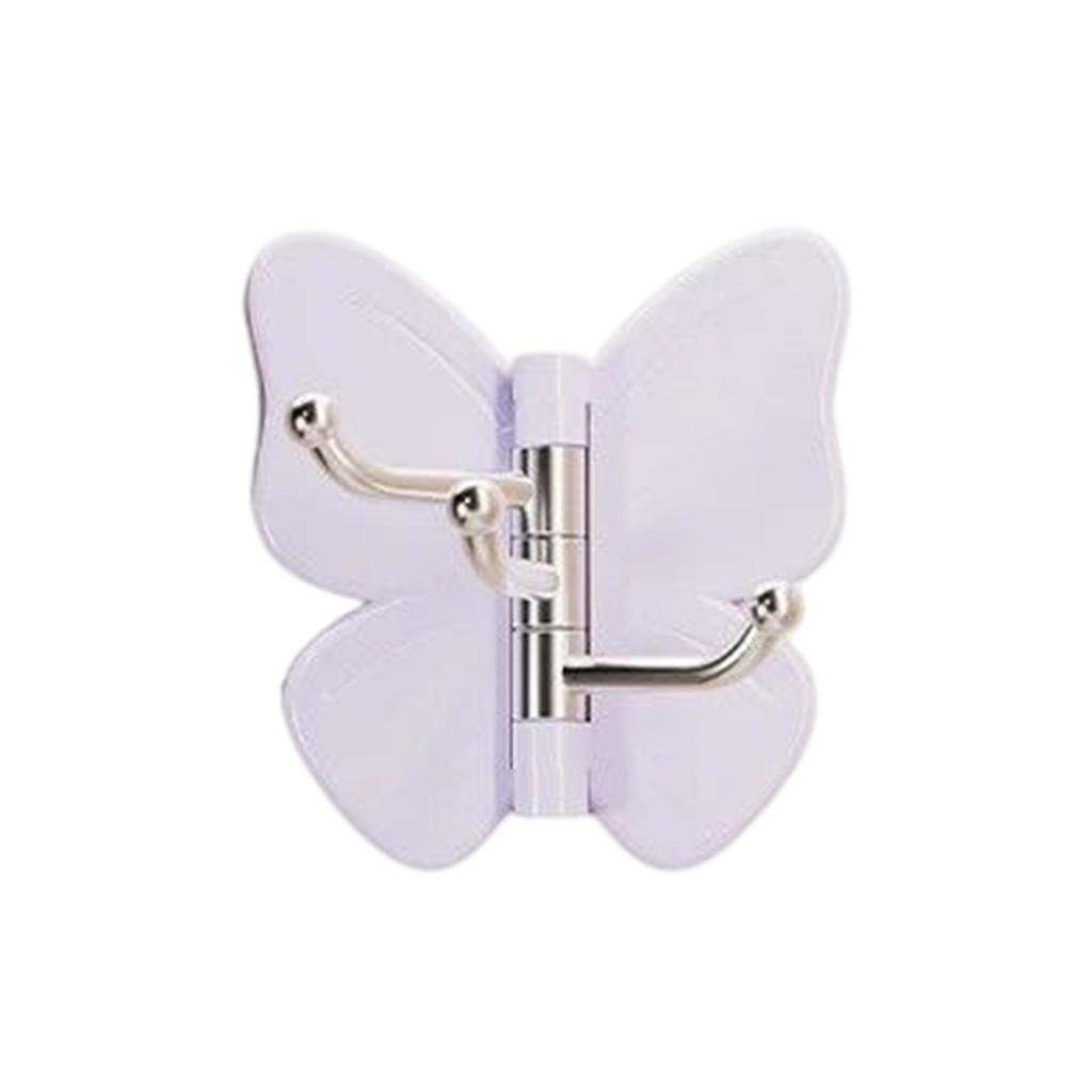 Rotatable Butterfly Triple Hook Wall Mount Metal Hanger with 3 To 5 Kilograms Load Capacity Suitable for Home and Office Use