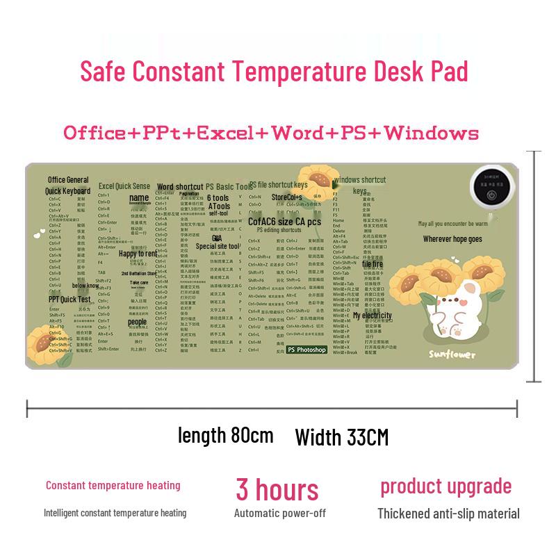 Electric Heated Mouse Pad with Temperature Control
