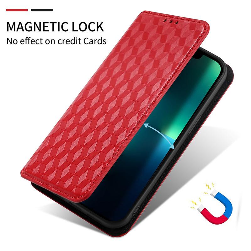 BLU G54 Leather Case: Multi-functional Magnetic Buckle, Card Holder, Protective Mobile Shell
