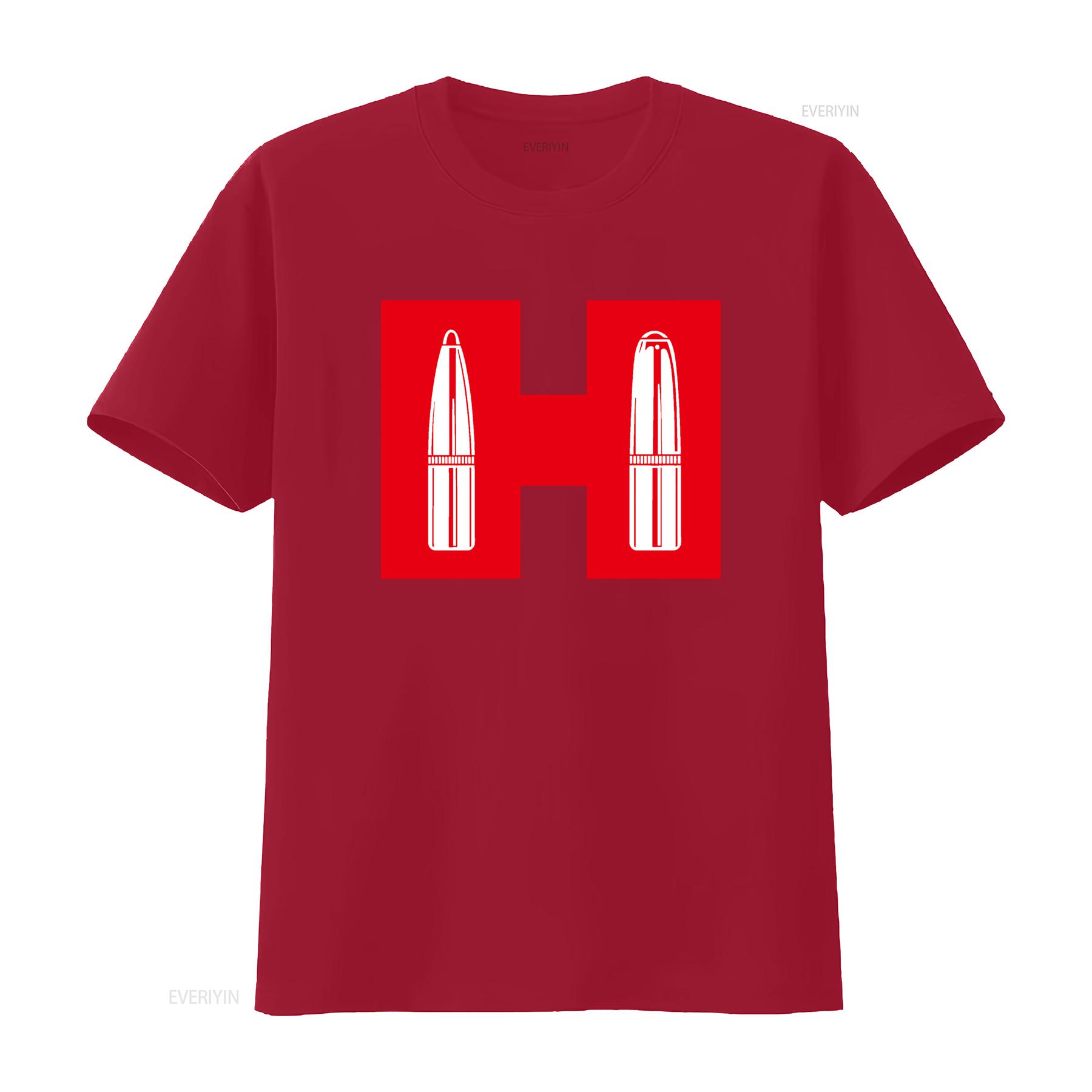Hornady Guns Firearms Bullet Pattern Mens Black T Shirt Size S 5XL vintage Washed Casual Comfortable streetwear homme S
