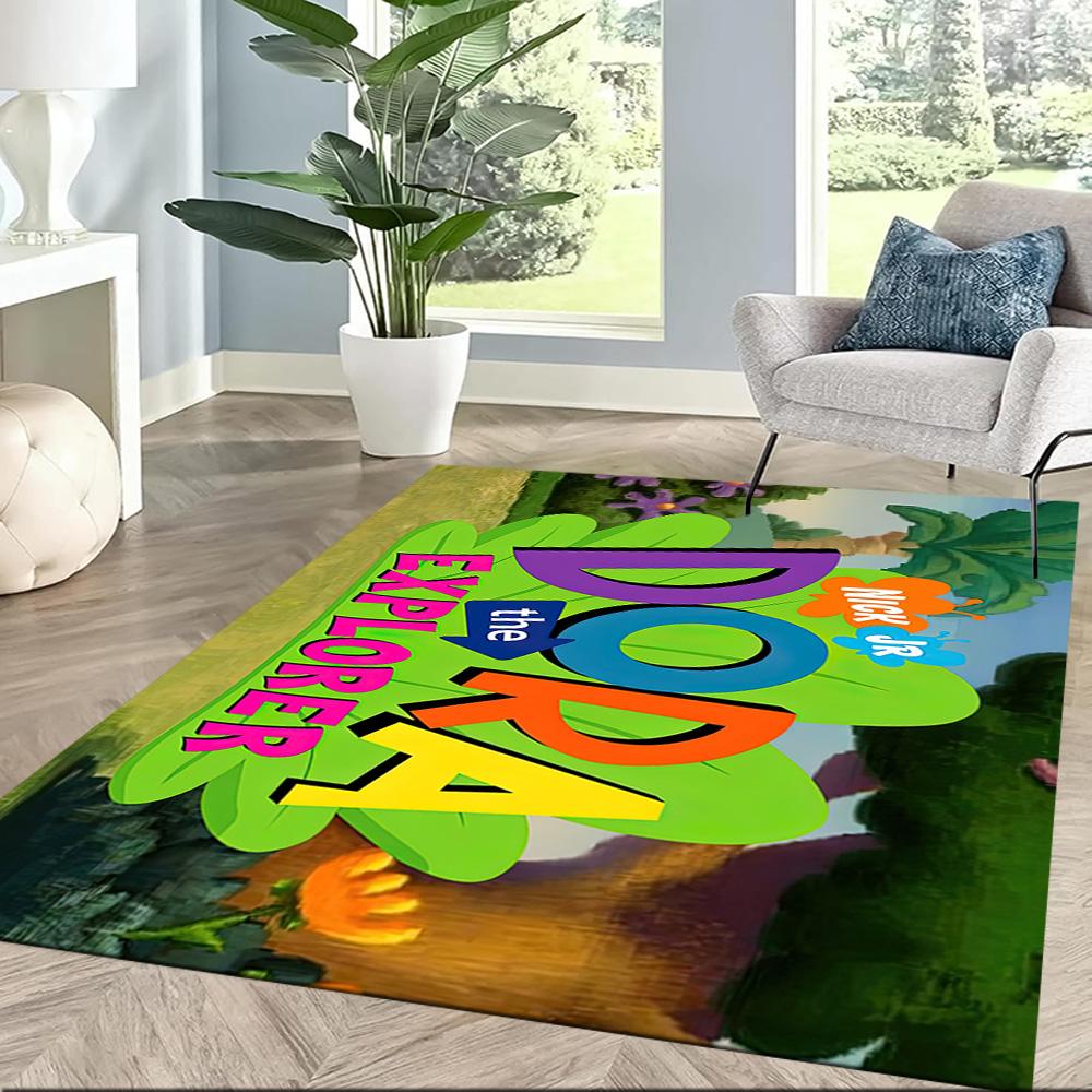 Dora Explorer Floor Rug Office Rug Perfect for Study room Kitchen Bedrooms Foyer Antislip Carpet Office home decor Spiritual Gift