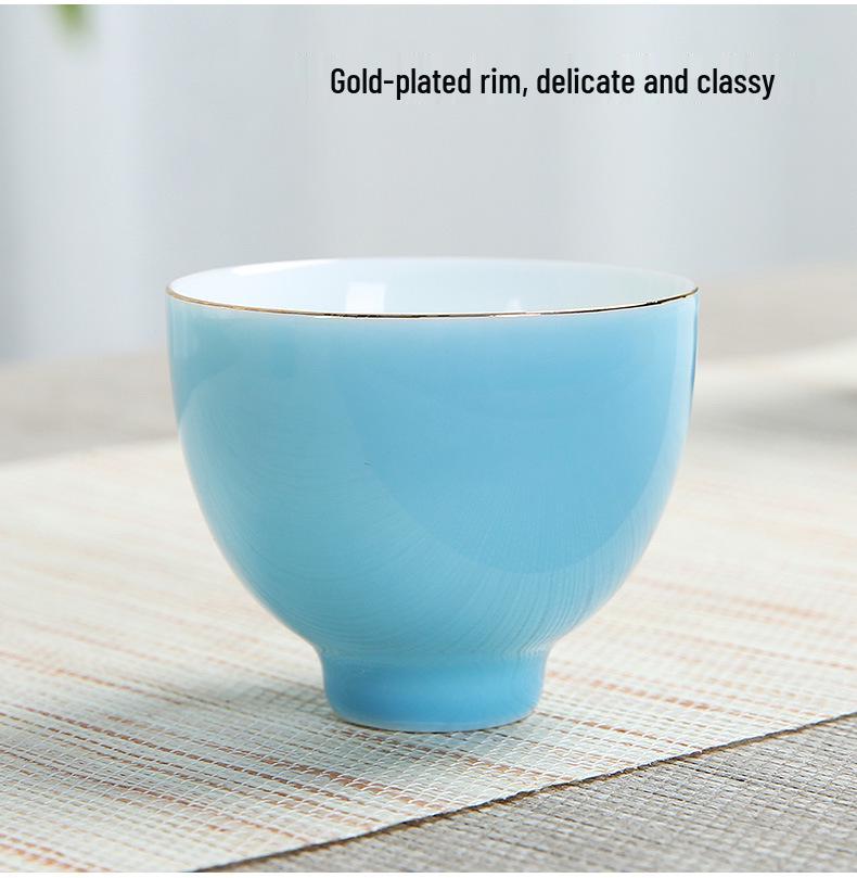 Portable Heat-Resistant Glass Teapot Set with Ceramic Quick Cup and Travel Bag – Ideal for Festivals or Business Gifts