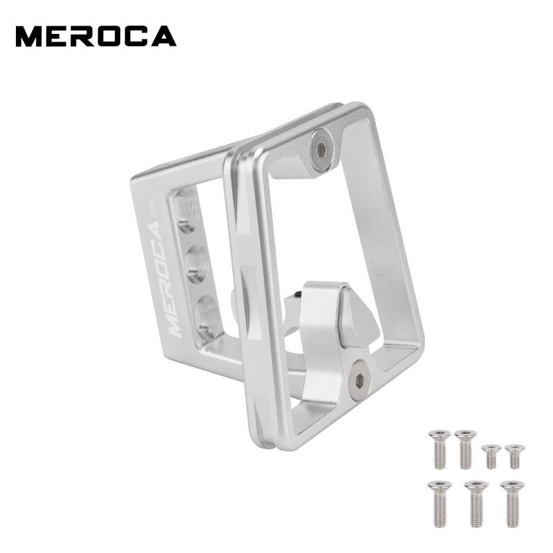 MEROCA Aluminum Front Rack Mount Brompton Folding Bike Three-Hole Nose Design Portable Handle Installation