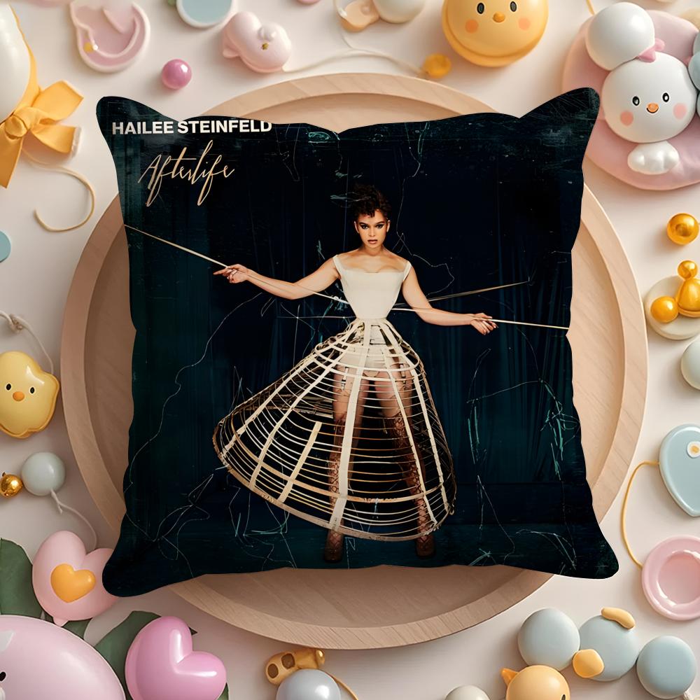 actor H-Hailee Steinfeld Cushion Cover Home & Car Multi-Scene Pillow Cover - Reversible, Soft & Durable for Daily Use