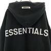 Unused ESSENTIALS Back Logo Long Sleeve Sweatshirts S Black Back Brushed Men's Used