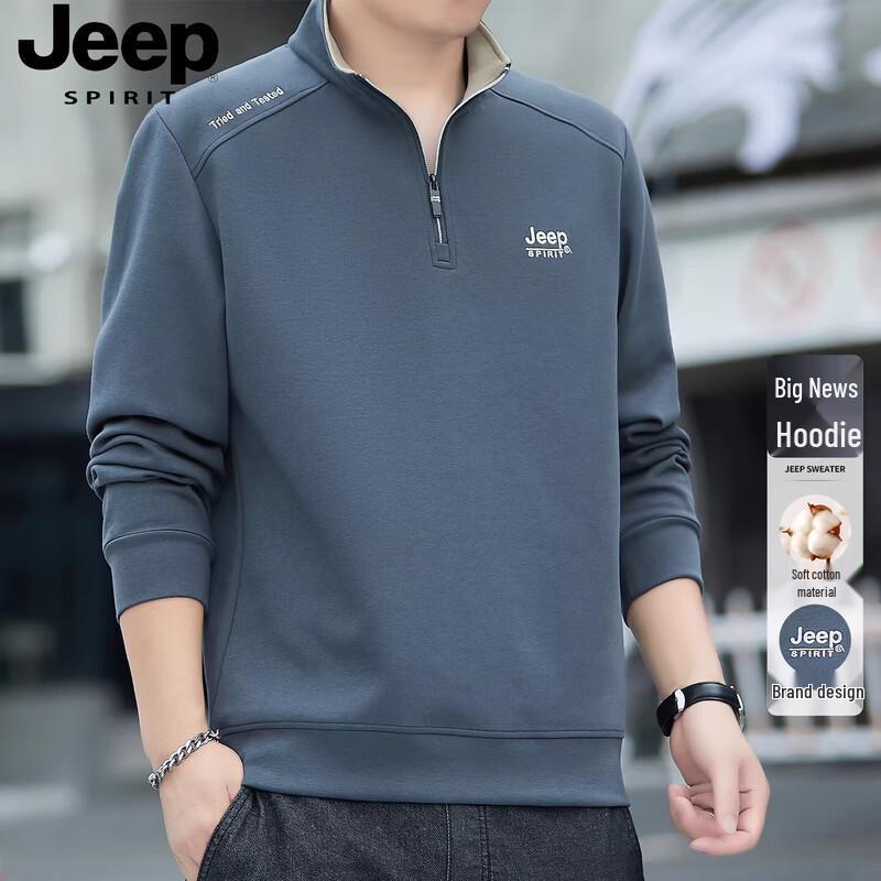 JEEP SPIRIT Men s Casual Long-Sleeve Sweatshirt XL