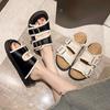 Thick-soled Slippers Women's Soft-soled Non-slip 2025 Outer Wear One-word Drag New Summer Height-increasing Fashion Cool Slippers Women