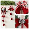 Christmas Bell Nordic Flocking Bell Ornaments Christmas Decorations Window Pendants Ornaments Diy Christmas Scene Decorations