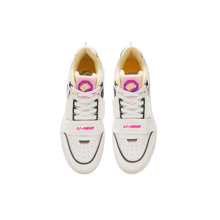 New LiNing Rookie Cushioning Anti Slip And Wear Resistant Low Top Vintage Basketball Shoes Women's Ecru ABCS024-1