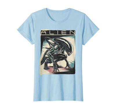 Alien Xenomorph Illustrationsposter. T-Shirt.