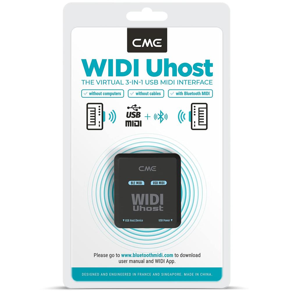 CME WIDI Uhost Bluetooth USB MIDI Interface Class Compliant USB MIDI MIDI MIDI USB Host for iOS ChromeOS - + Instruments, Controllers, Keyboards,