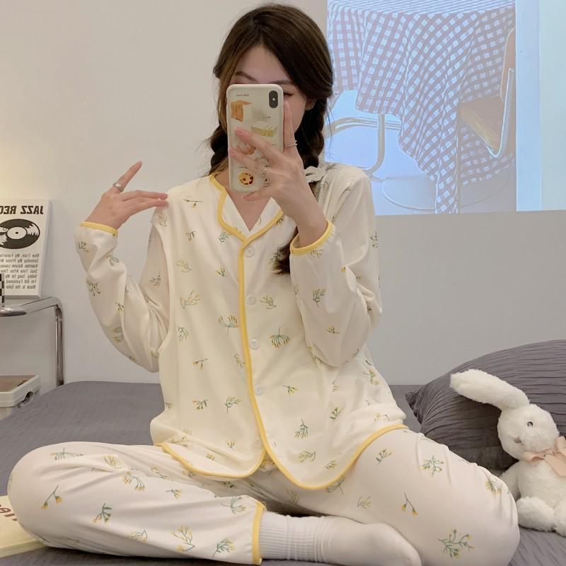 Adjustable Maternity Pajamas: Lightweight, Sweat-Absorbent Nursing Suit for Postpartum and Pregnancy Seasons